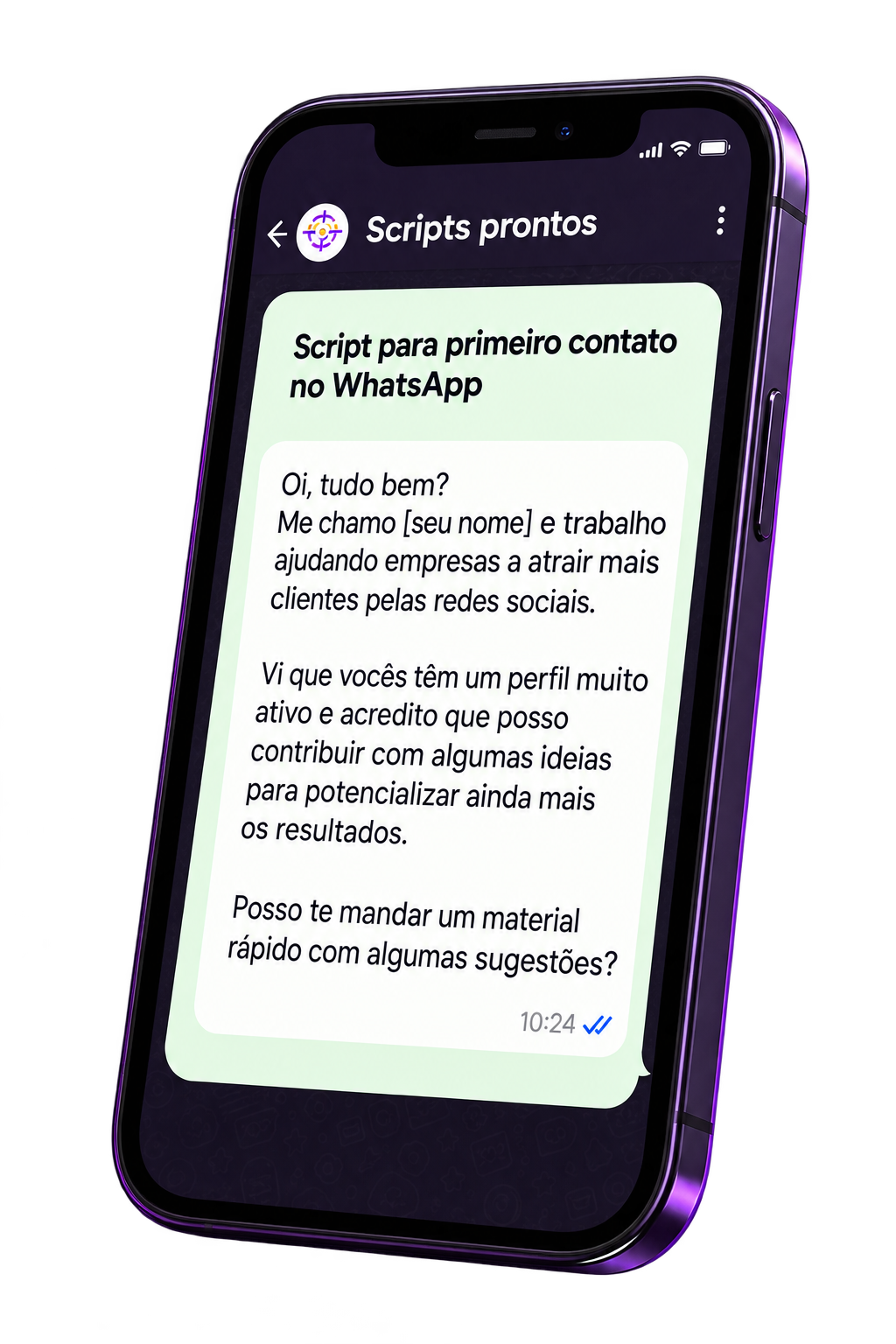 Scripts prontos no celular